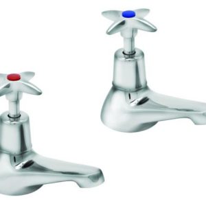 181x deva cross handle basin taps