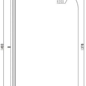 Absc active bath screen radius edge