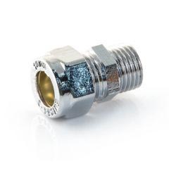 C302fcp compression 15mm x 12 chrome plated male iron