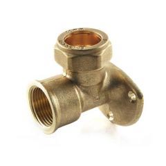 C317b compression 22mm x 34 wall plate elbow