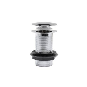 Clickus chrome plated un slotted basin clicker waste