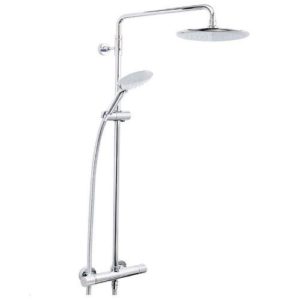 Crshxdivffc bristan carre exposed fixed head bar shower with diverter kit