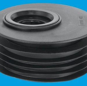 Dc2bl os mcalpine drain connector 4 x 125 15 offset reducer black