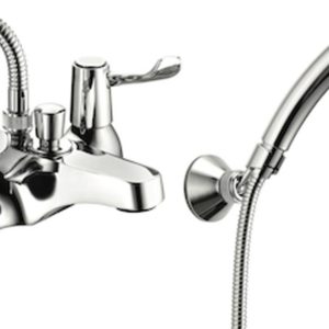 Dlt106 deva lever action deck mounted bath shower mixer
