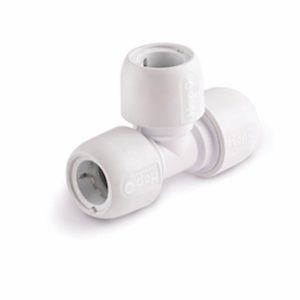 Hd1022w hep20 plastic push fit 22mm equal tee