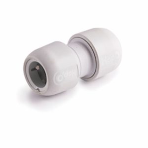 Hd122w hep20 plastic push fit 22mm straight connector
