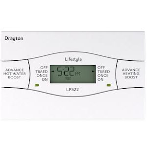 Lp522 drayton 52 day hot water central heating programmer