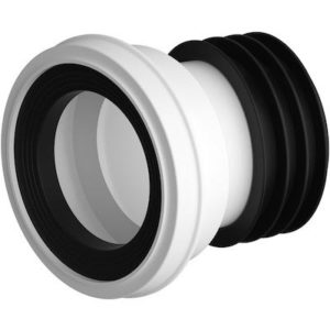 Mpw1 straight wc pan connector white