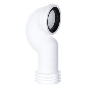 Mpw6 swan neck wc pan connector white