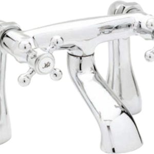 Tud08 deva tudor pillar mounted bath filler