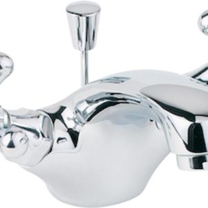 Tud113 deva tudor mono basin mixer with pop up waste