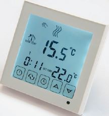 Theoheat touch screen white thermostat