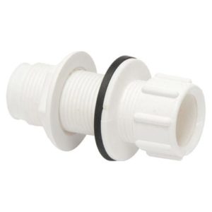 Vp49w polypipe 215mm overflow straight tank connector