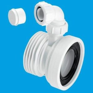 Wc con1v mcalpine straight pan connector with 125 boss