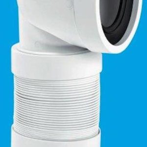 Wc con8f mcalpine flexible 90 bent pan connector